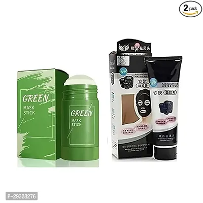 Skin Care Green Mask Stick With Charcoal Face Mask-thumb0