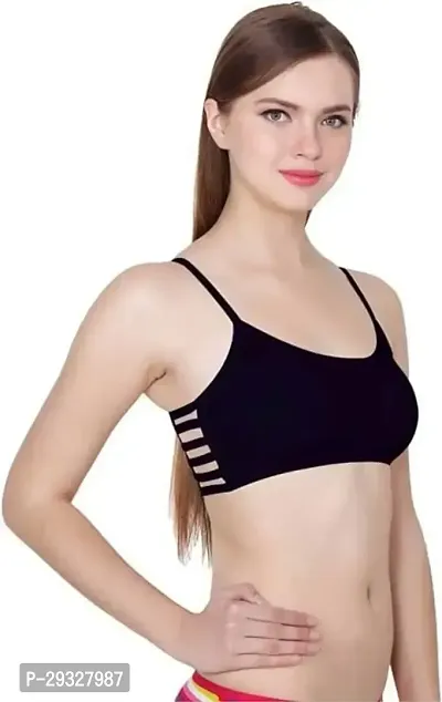 Stylish Multicoloured Cotton Solid Bra For Women Pack of 2-thumb3