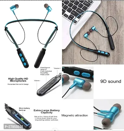 Classy Wireless Bluetooth Neck Band with Mobile Stand-thumb3