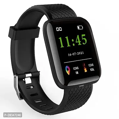 Bluetooth Fitness Smart Watch for Men and Women Activity Tracker (Black)-thumb2