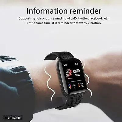 Smart Watch ID116 Plus Bluetooth Smart Fitness Band Watch with Heart Rate Activity Tracker Waterproof Body, Step-thumb4
