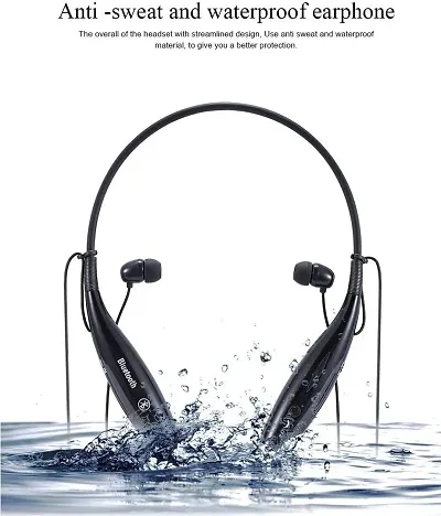 Wireless Neckband Bluetooth In the Ear Stereo Headset with Inbuilt Mic