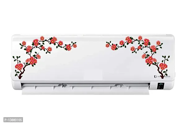 AC Sticker/ Fridge Sticker/ Wall Sticker for Living Room/ Flowers Split Ac Stickers/ Air Conditioner Sticker (Standard Size)-thumb3