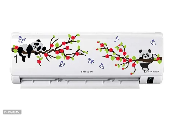 AC Sticker for Bedroom |Fridge Sticker |Wall Sticker for Home |Split Ac Stickers |Panda Air Conditioner Sticker -Standard Size-thumb5