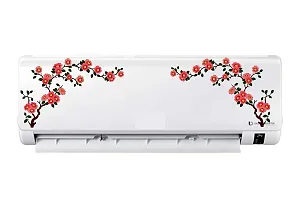 AC Sticker/ Fridge Sticker/ Wall Sticker for Living Room/ Flowers Split Ac Stickers/ Air Conditioner Sticker (Standard Size)-thumb1