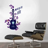 Music is Life Guitar Wall Sticker 50 cm X 74 cm-thumb1