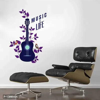 Music is Life Guitar Wall Sticker 50 cm X 74 cm-thumb2