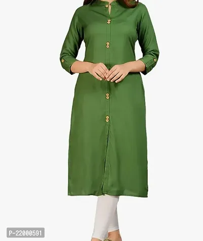 Stylish Cotton Blend Stitched Kurta For Women-thumb0