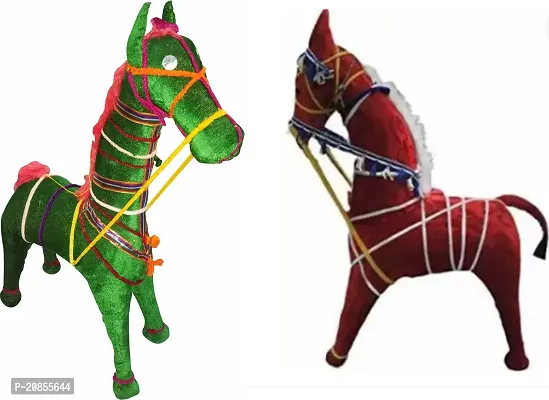 Cute Rajasthani Hand Made Puppet Horse For Kids  Pack Of 2