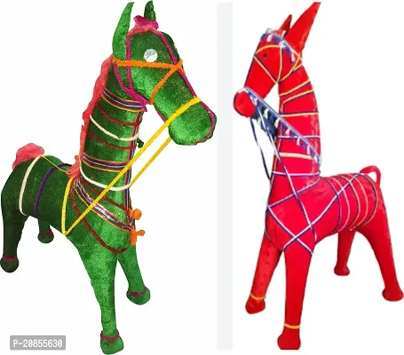 Cute Rajasthani Hand Made Puppet Horse For Kids  Pack Of 2