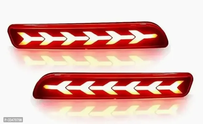 Indmotive Car Reflector Led Brake Light for Rear Bumper Back Redset of 2 Pcs