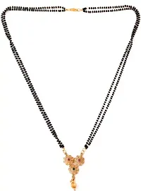 Gold Plated Black Beads Chain Mangalsutra for Women-thumb2