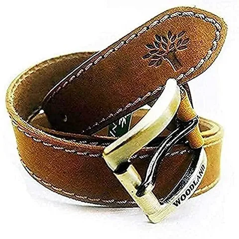 Leather Belt For Men's Brown Color (36, Brown)