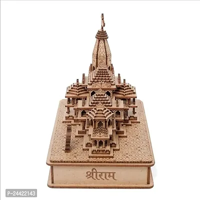 Ram Mandir Ayodhya Model | Handcrafted Wooden (MDF) Temple | Ideal for Home Decor  Gifts-thumb2