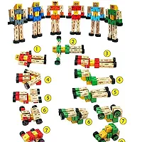 Wooden Twist Puzzle | Wooden Robot Puzzle | Wooden Car | Transformers Robot Car-thumb3