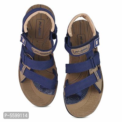 Blue Synthetic Sandals For Men-thumb4