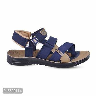 Blue Synthetic Sandals For Men-thumb2