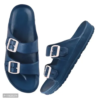 Stylish Blue EVA Self Design Comfort Sandals For Men-thumb4