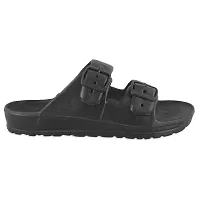 Stylish Black EVA Self Design Comfort Sandals For Men-thumb1