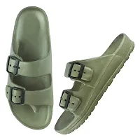 Stylish Green EVA Self Design Comfort Sandals For Men-thumb3