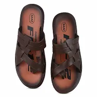 Stylish Brown EVA Self Design Comfort Sandals For Men-thumb3