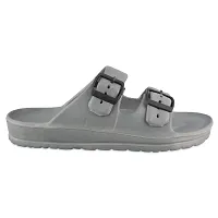 Stylish Grey EVA Self Design Comfort Sandals For Men-thumb1