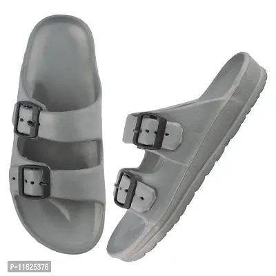 Stylish Grey EVA Self Design Comfort Sandals For Men-thumb4