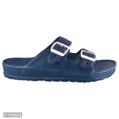 Stylish Blue EVA Self Design Comfort Sandals For Men-thumb2
