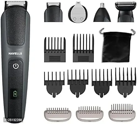 Richards Kingsman Pro 12-in-1 Body Groomer|3Months of Trimming*| Fast USB Charging|Multi Grooming kit for men|5Face Nose Ear Hair blades| PrivatePart Shaving|2-Yr Warranty by Brand|-thumb0