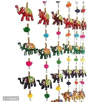 Handmade Elephant Hanging Toran   Gift for Clients  Customers  Family   Friends Home  Office  Thank You Gift  House Warming  New Year  Promotion Gift(pack of 2)-thumb0
