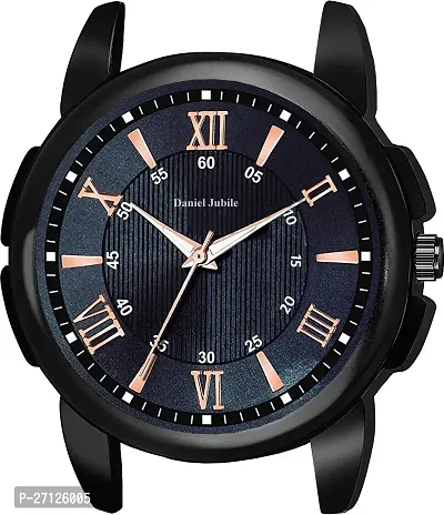 Stylish Black Leather Analog Watch For Men-thumb3