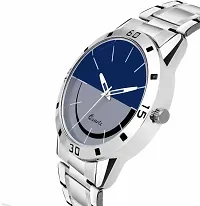 Stylish Silver Metal Analog Watch For Men-thumb2