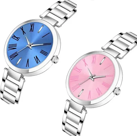 Stylish Fancy Metal Analog Watches For Women Pack Of 2