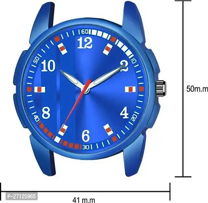 Stylish Blue PU Analog With Bracelet Pack Of 1-thumb2