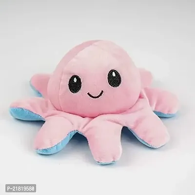 JUST NIDZ Octopus Plushie Reversible Soft Toys for Kids | Plush Soft Toys for Baby Boys and Girls | Octopus Soft Toy for Kids (12 cm, Octopus (Pink/Sky Blue)