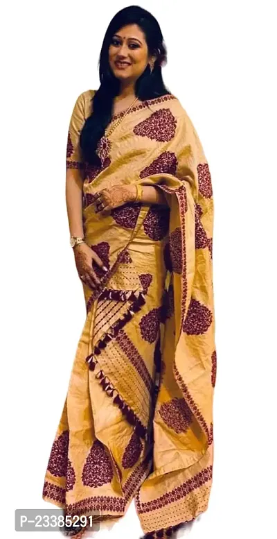 Beautiful Cotton  Saree With Blouse Piece For Women-thumb0