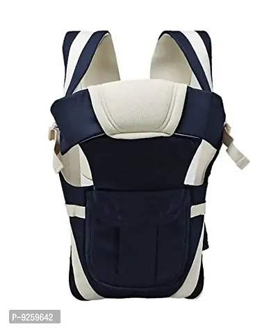 Baby Carrier Bag/Adjustable Hands Free 4 in 1 Baby/Baby sefty Belt/Child Safety Strip/Baby Sling Carrier Bag/Baby Back Carrier Bag (Navy Blue) Front Carry Facing-thumb0
