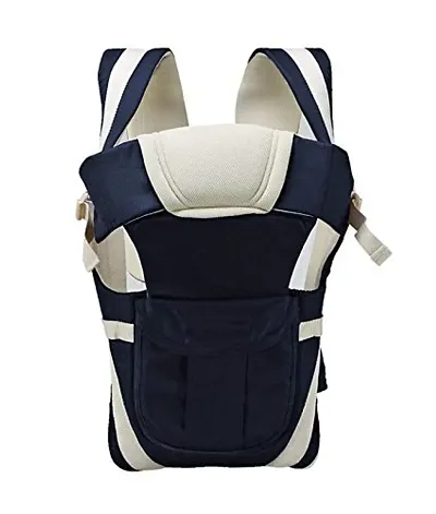 Baby Carrier Bag/Adjustable Hands Free 4 in 1 Baby/Baby sefty Belt/Child Safety Strip/Baby Sling Carrier Bag/Baby Back Carrier Bag (Navy Blue) Front Carry Facing