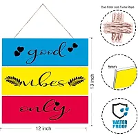 Good Vibes Only Wall Hanging Board Plaque Sign For Room Home Decor-thumb2