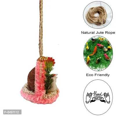 Home Deacute;cor Artificial Hanging Jute Bird Nest Pack of 2-thumb3