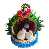 Home Deacute;cor Artificial Hanging Jute Bird Nest Pack of 2-thumb3