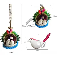 Home Deacute;cor Artificial Hanging Jute Bird Nest Pack of 2-thumb4