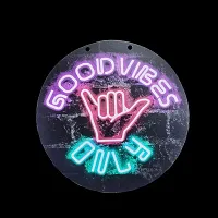 Good Vibes Only Wall Hanging Board Plaque Sign for Room Home Deacute;cor-thumb2