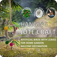 Home D&eacute;cor Artificial Hanging Jute Bird Nest Chidiyan Ka Ghosla for Balcony and Garden Decorative Showpiece Pack of 2-thumb3