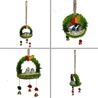 Home D&eacute;cor Artificial Hanging Jute Bird Nest Chidiyan Ka Ghosla for Balcony and Garden Decorative Showpiece Pack of 2-thumb2