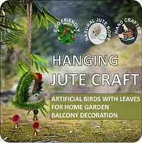 Home D&eacute;cor Artificial Hanging Jute Bird Nest Chidiyan Ka Ghosla for Balcony and Garden Decorative Showpiece Pack of 2-thumb3