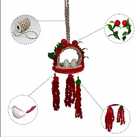 Handmade Artificial Flora Jute Balcony Hanging Birds Nest for Home Decor for Hall Patio Garden Combo-thumb3