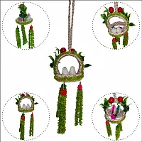 Handmade Artificial Flora Jute Balcony Hanging Birds Nest for Home Decor for Hall Patio Garden Combo-thumb2
