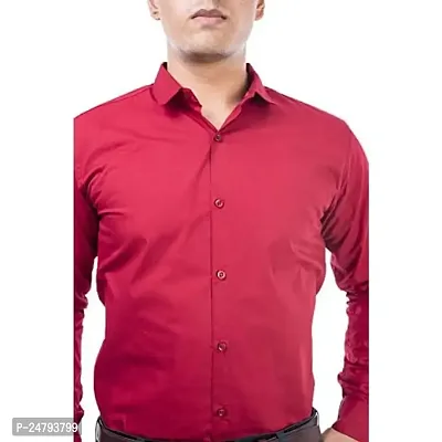 U-TURN Men's Cotton Solid Casual Shirt-thumb4