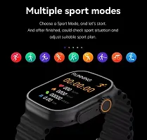 800 Smartwatch withBluetooth Calling,SMS Alert, Social Media Alert, Heartrate  Step Tracking(Black )-thumb1